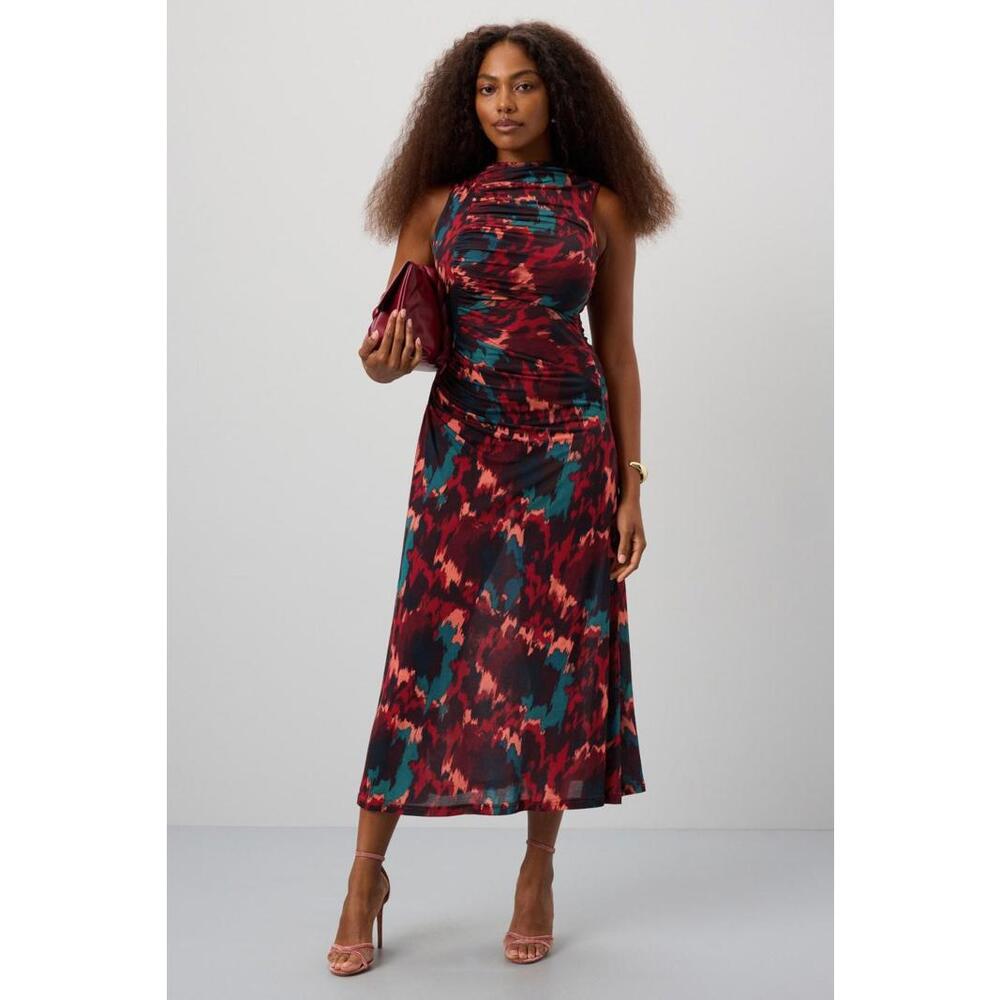 Ulla Johnson Red Livia Dress Size S with Minor Fabric Damage